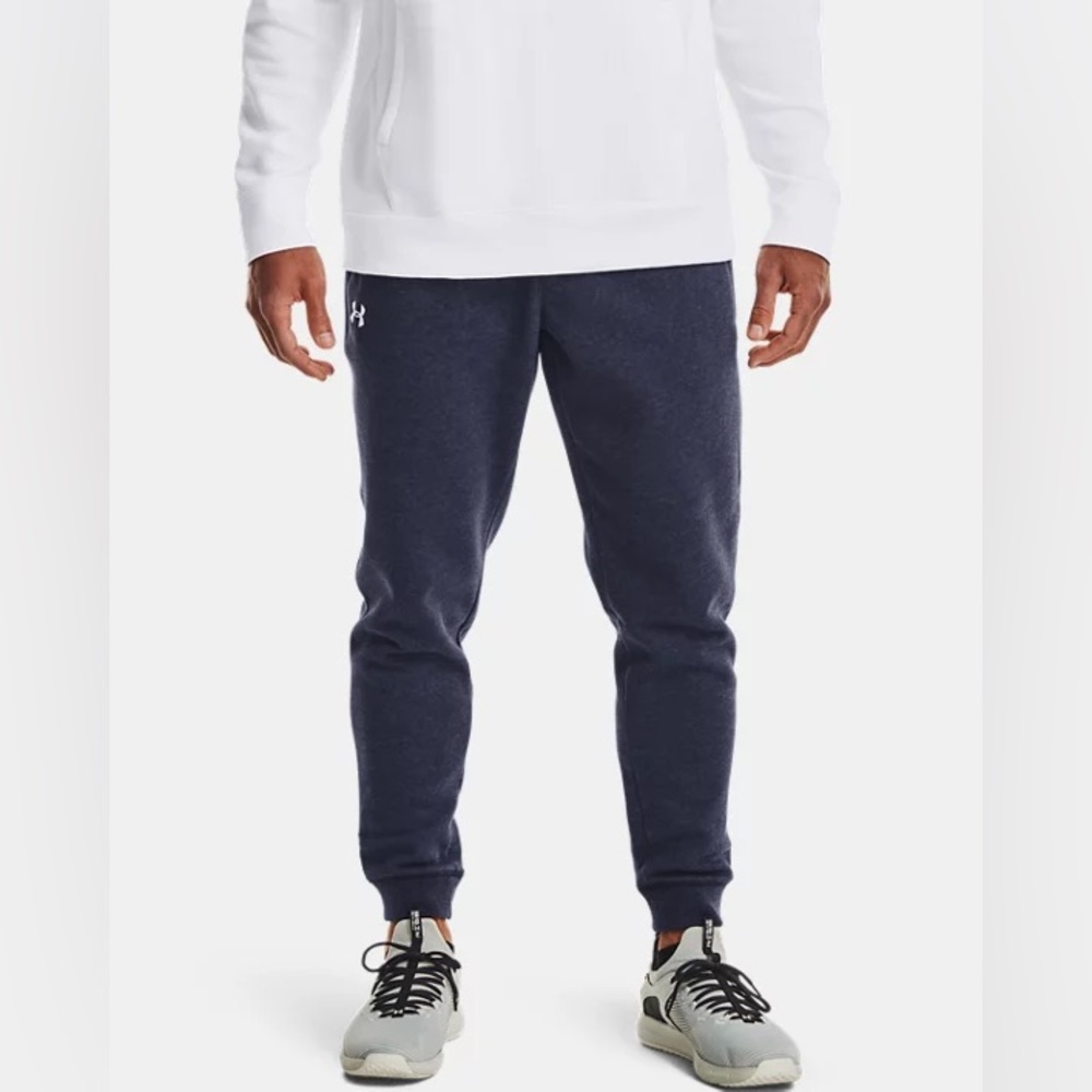 Under Armour Men's Navy UA Hustle Fleece Joggers-NWT